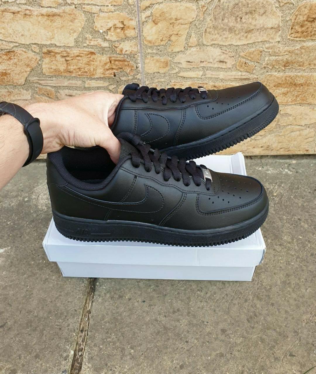 air force 1 triple black low