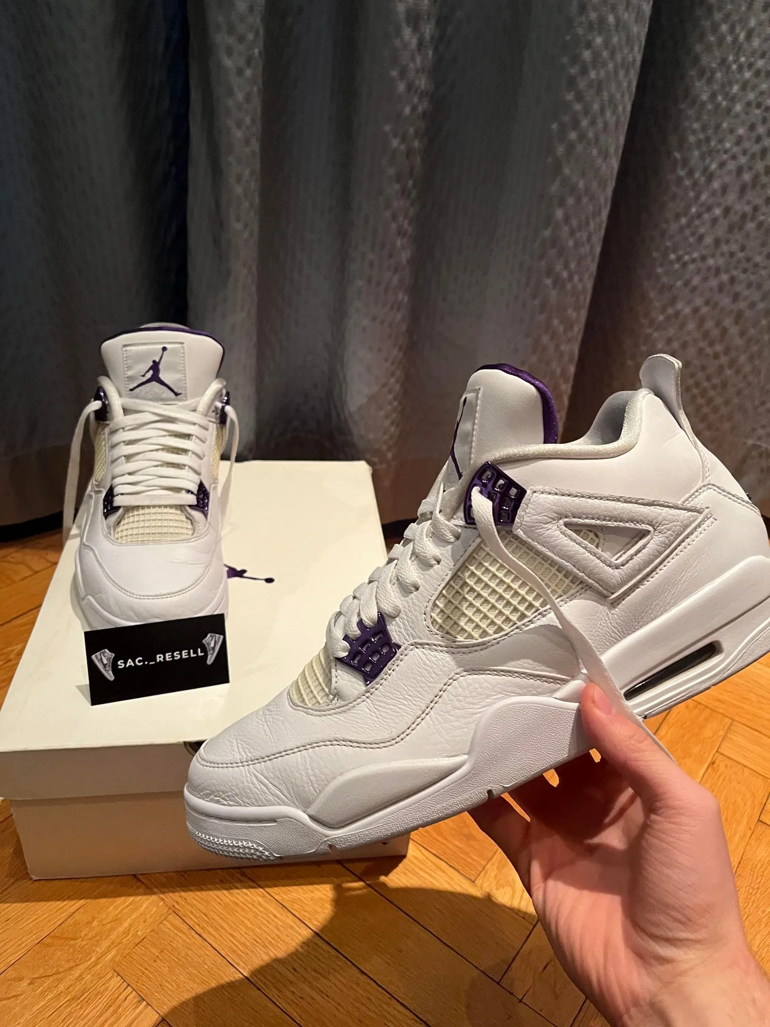 air jordan 4 white purple