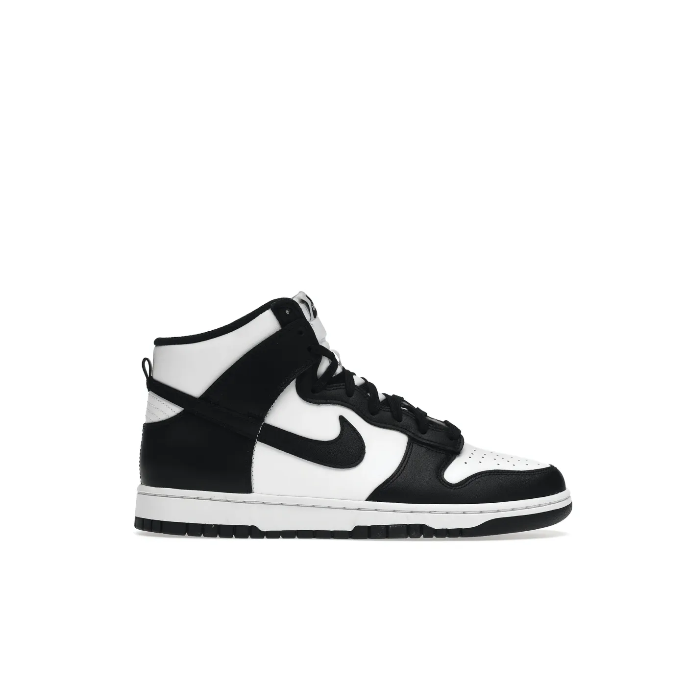 nike dunk high panda black white