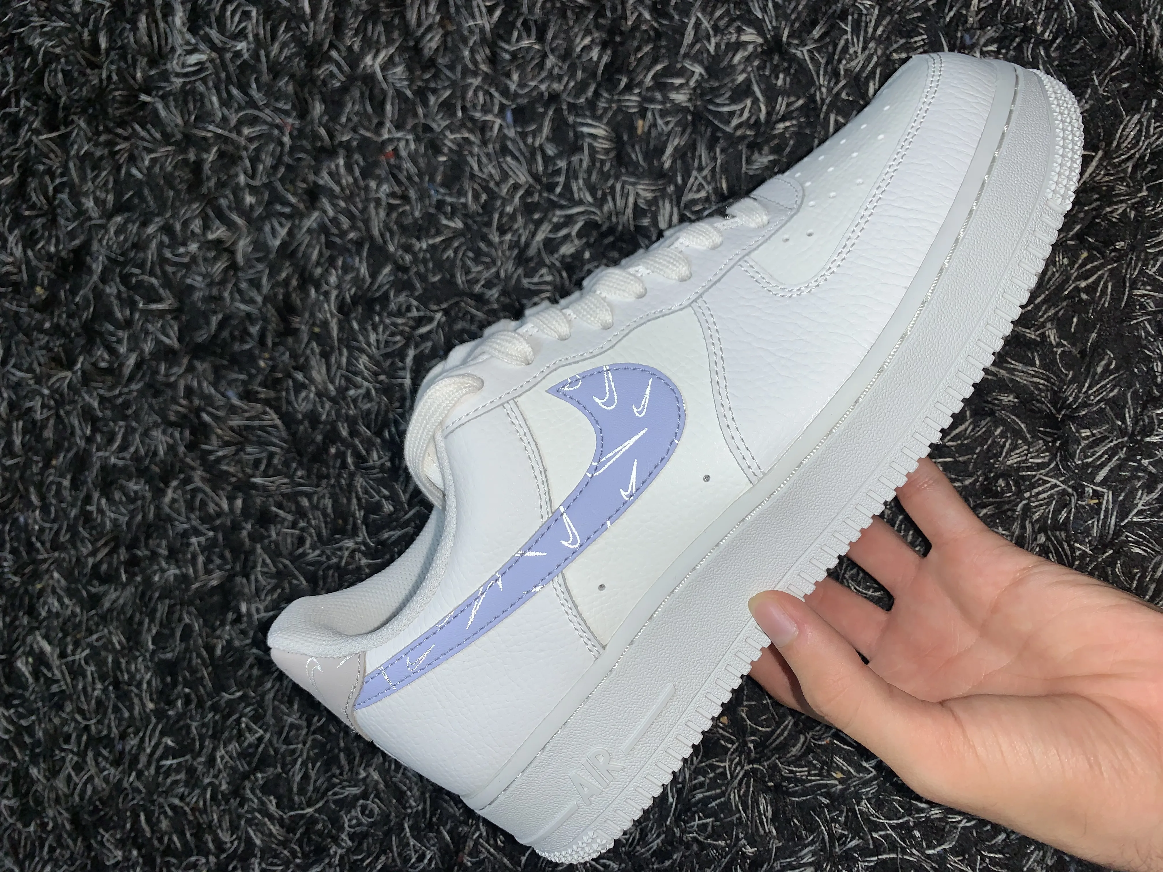af1 blue swoosh